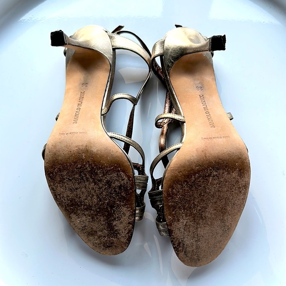 Manolo Blahnik Sandals - gold/platinum - Picture 4 of 4